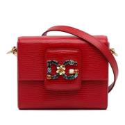 Pre-owned Rodt skinn Dolce & Gabbana Crossbody Bag