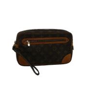 Pre-owned Brunt lerret Louis Vuitton Marly Dragonne