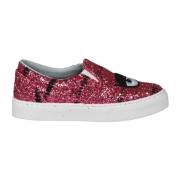 Glitter Slip On Sko