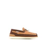 Brun Shearling-forede Loafers
