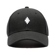 Cross Baseball Cap Svart Hvit