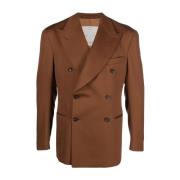 Tobacco Brown Dobbeltspent Blazer