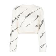 Sequin Logo Sweater - Rotate Sweaters