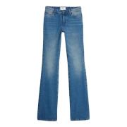 Stilige Blå Bomull Bootcut Jeans