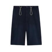 Brodert-logo twill-vev shorts