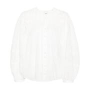 Hvite skjorter med 5,0 cm brem og 55,0 cm omkrets