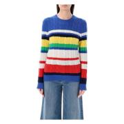 Julianna Cashmere Stripe Genser