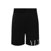 Sorte Modal Shorts med Elastisk Midje