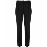 Sorte Slim-Fit Cropped Bukser