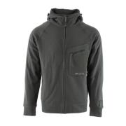 Grønn Fleece Zip Sweatshirt