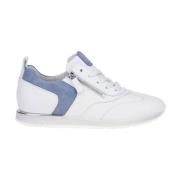 Weiss Avslappede Sports Sneakers