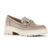 Beige Skinnloafers for Kvinner