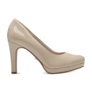 Elegante Beige Lukkede Pumps