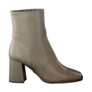 Elegante Beige Lukkede Booties