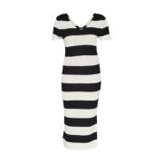 Striper Only Onlruth Ss V-Neck Dress Kjole