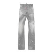 Grå Distressed Denim Bukser