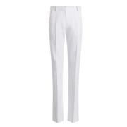 Hvit Calvin Klein Cotton Twill Relax Bootcut Underdeler