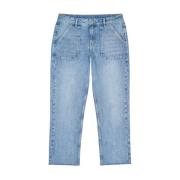 Straight Cut Denim Pants