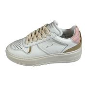 Lær Mix Dame Sneaker Hvit/Rosa