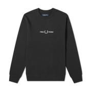 Sweatshirt med brodert logo