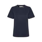 Blå In Wear Vincent Dark Blue T Shirt T-Shirt