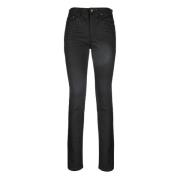 Svart Slim Fit Jeans Bukser