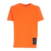 Logo Label Crewneck T-Shirt Oransje