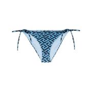 Blå Logo Bikiniunderdeler med Sidelukking