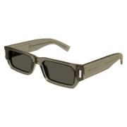 Bold Slim Rectangle Sunglasses