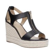 Sort Michael Kors Black Berkley Mid Wedge Sko