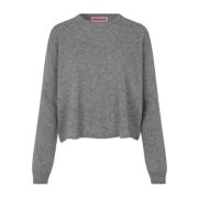 Grå Custommade Trista Sweater London Fog Genser