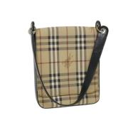 Pre-owned Beige skinn burberry skulderveske