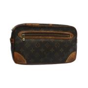 Pre-owned Brunt lerret Louis Vuitton Marly Dragonne