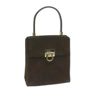 Pre-owned Suede handbags