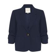 Marineblå Crocamia Kort Blazer