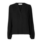 Viva Ls V-Neck Top - Black