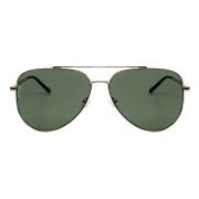 Stilige Solbriller - Gull/Grønn Tilbehør