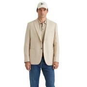 Lys Khaki Fiskebens Blazer