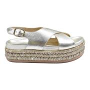 Metallic Kilehæls Sandaler Champagne