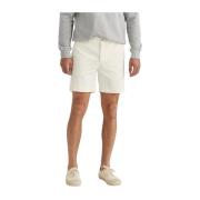 Hvite Chino Shorts Slim Fit