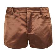 Glanzende Duchesse Bomullsshorts