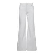 Hvite Wide Leg Jeans