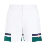 Hvite Tailoring Shorts med Striper