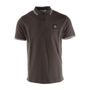 Slim Fit Polo Skjorte Grå