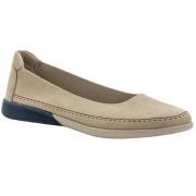 Beige Casual Flats Kvinner Snøresko