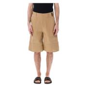 Canvas Bermudas Arbeidstøy Lomme Shorts