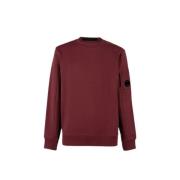 Diagonal Raised Fleece Crew Neck Sweatshirt