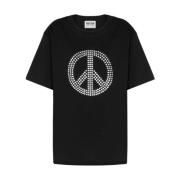 Kortermet Peace Symbol T-skjorte