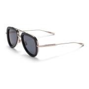 Aviator Solbriller Svart/Hvit Gull Titanium