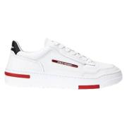 Hvite Court Ps300 Skinn Sneakers